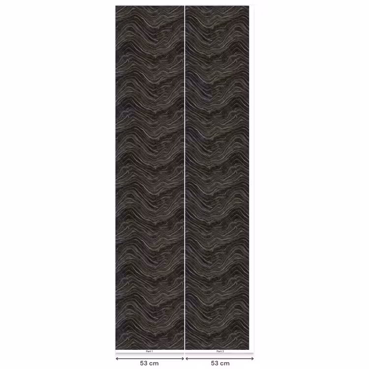 Patroon - Contrast - Antraciet Behang Vlies klein 1076 -USP_banen
