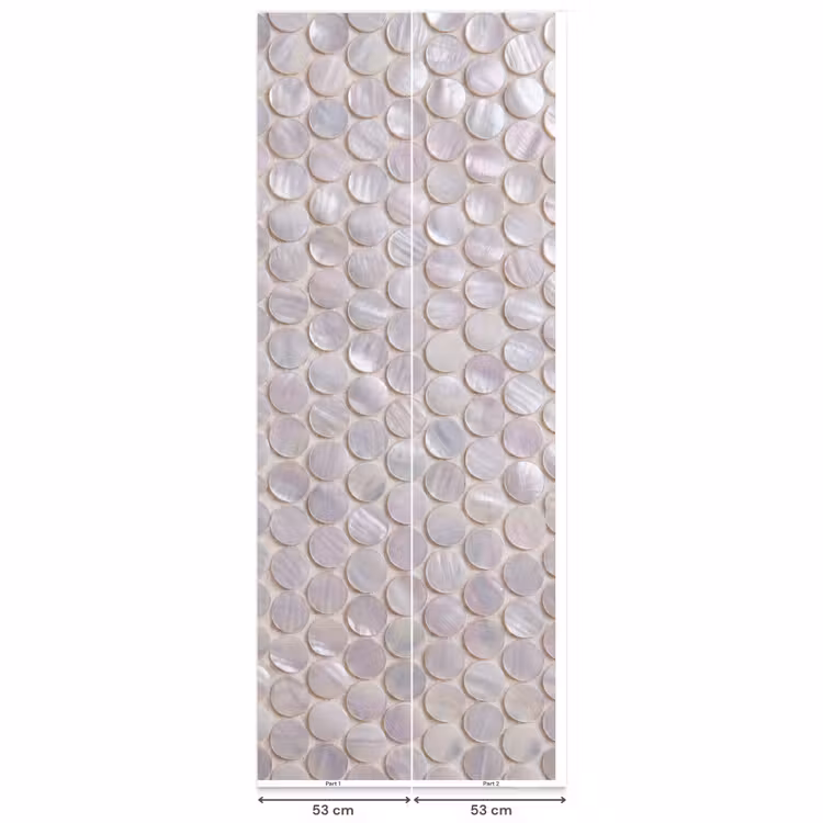 Patroon - Cirkels - Abstract - Modern - Wit Behang Vlies klein -USP_banen