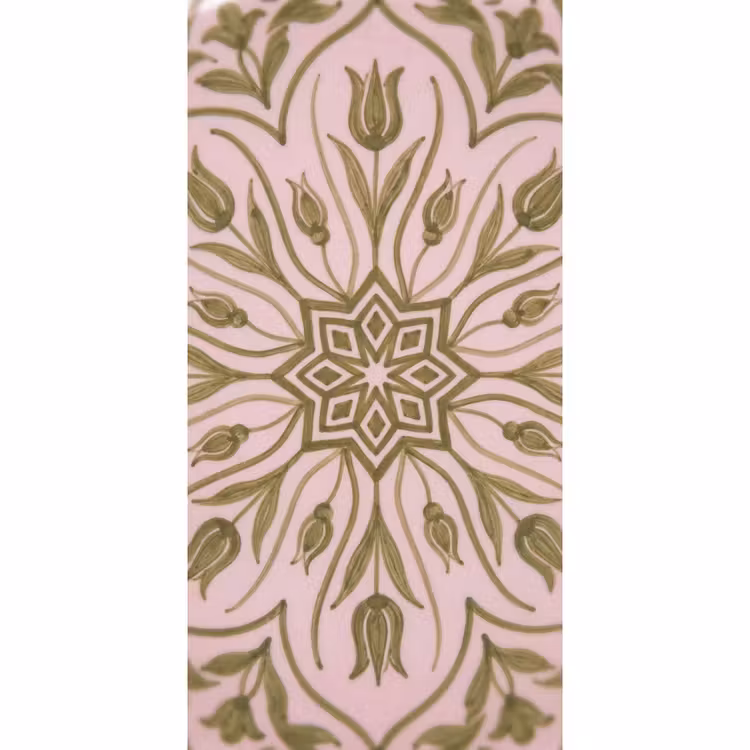 Patroon - Mandala - Decoratie - Abstract - Groen Behang Vlies klein -3d_website