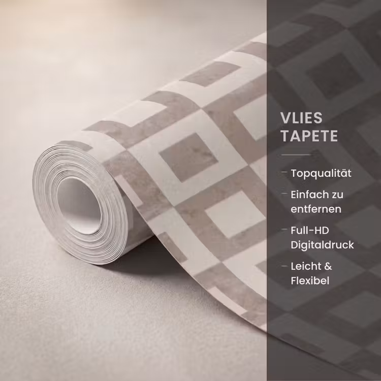 Patroon - Marmer - Beige Behang Vlies klein 1076 -USP_closeupDE