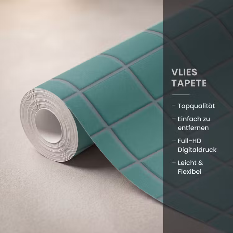 Patroon - Patroon - Smaragd Behang Vlies klein 1076 -USP_closeupDE