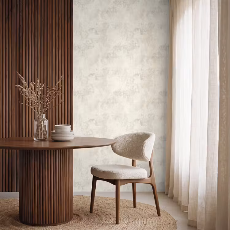 Patroon - Organisch - Beige Behang Vlies klein 1076 -sfeer1