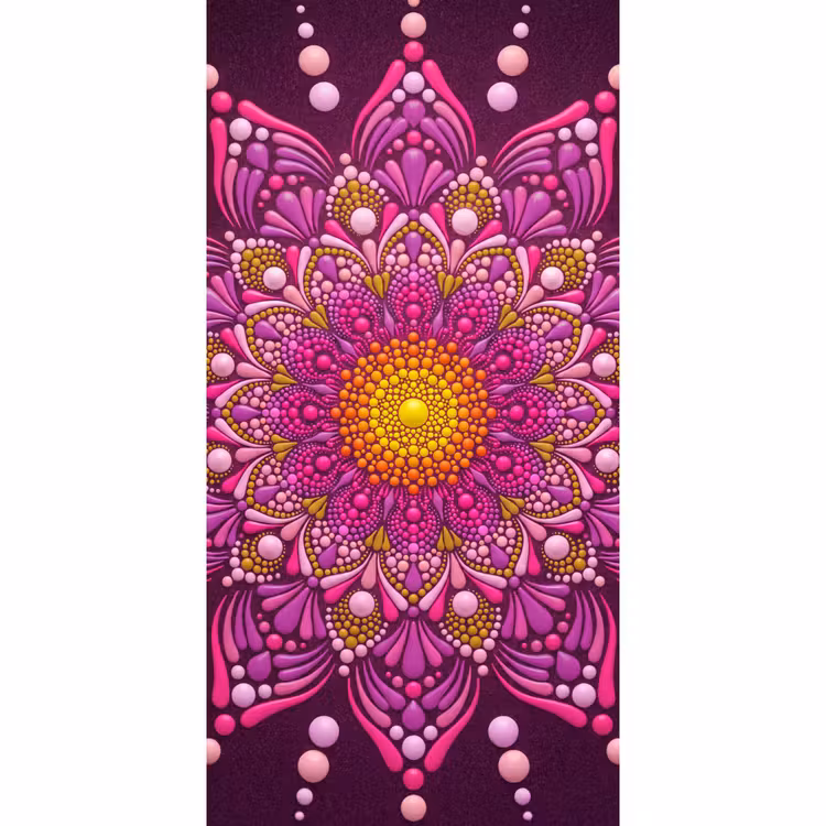 Patroon - Stippen - Abstract - Kleurrijk Behang Vlies klein -3d_website