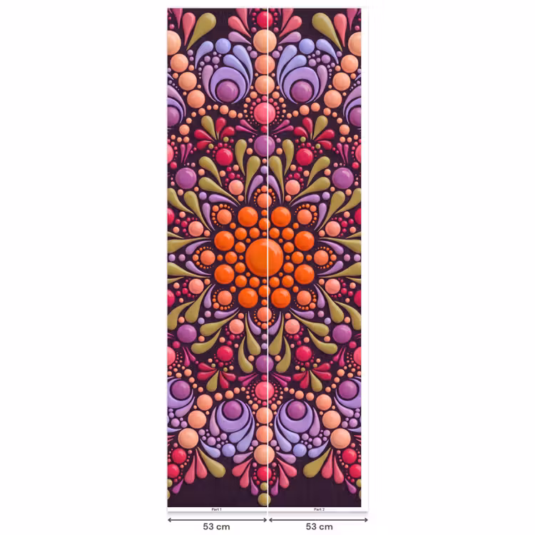 Patroon - Stippen - Abstract - Modern - Kleurrijk Behang Vlies klein -USP_banen