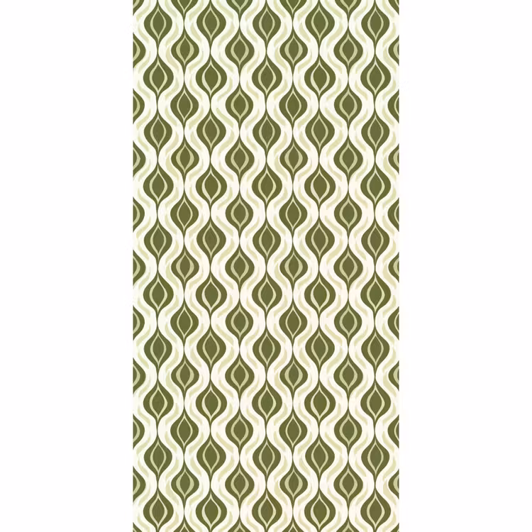 Patroon - Retro - Groen Behang Vlies klein 1076 -3d_website