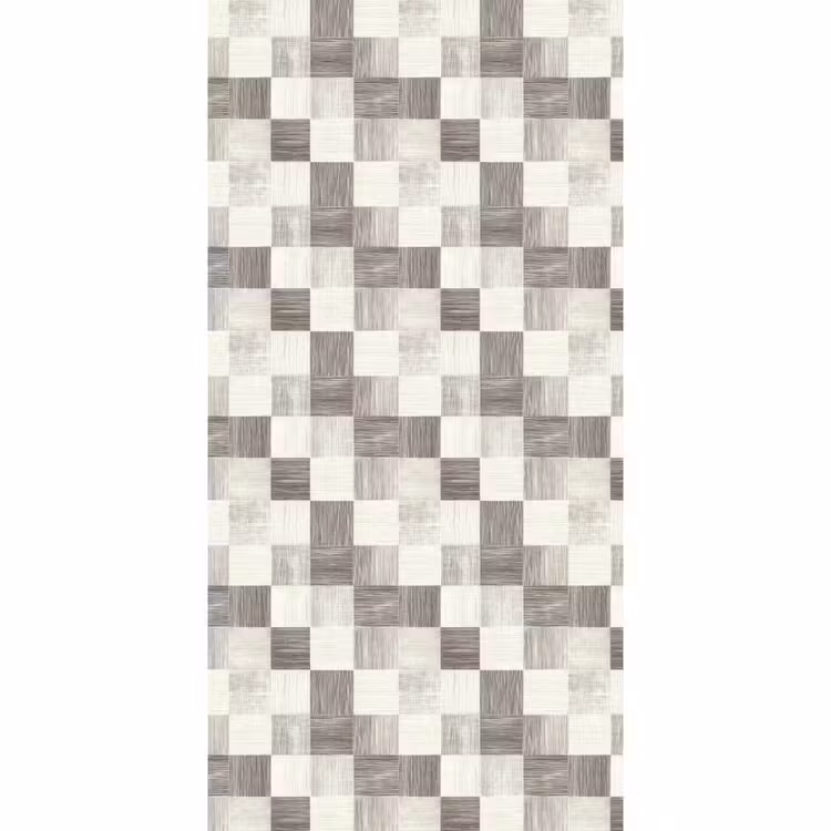 Patroon - Dambord - Houtnerf Behang Vlies klein 1076 -3d_website