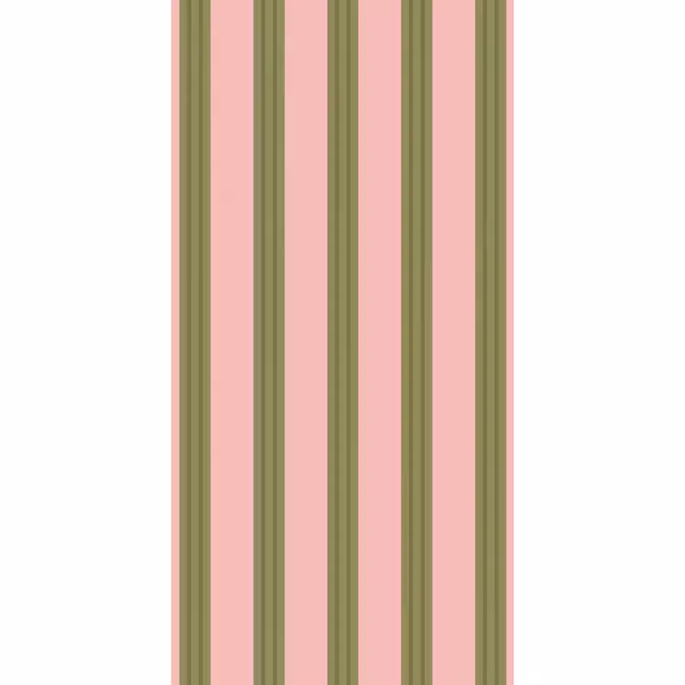 Patroon - Strepen - Abstract - Roze - Groen Behang Vlies klein -3d_website