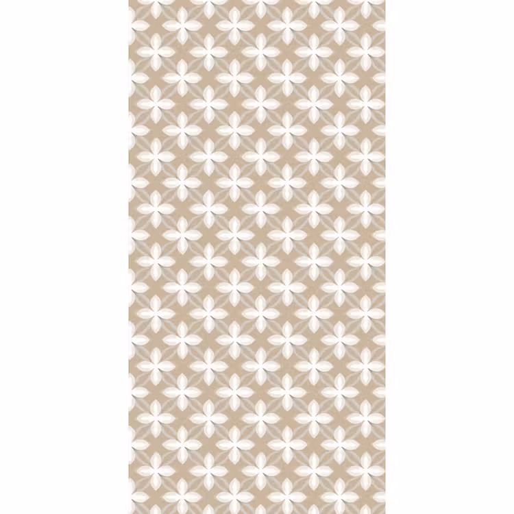 Patroon - Symmetrisch - Beige Behang Vlies klein 1076 -3d_website