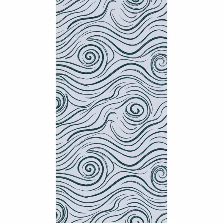 Patroon - Golven - Abstract - Modern - Blauw Behang Vlies klein -3d_website