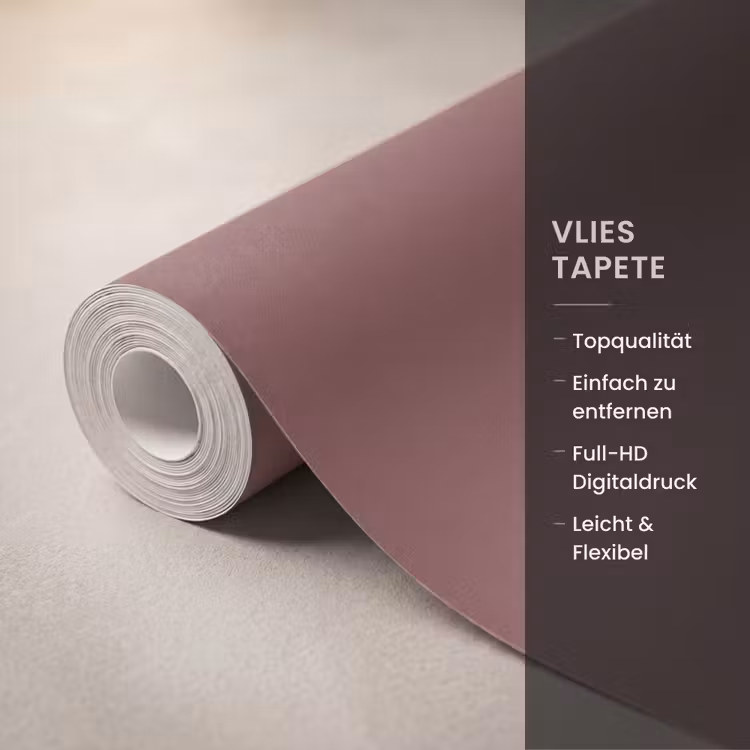 Muted - Raisin - Rood Behang Vlies klein 1076 -USP_closeupDE