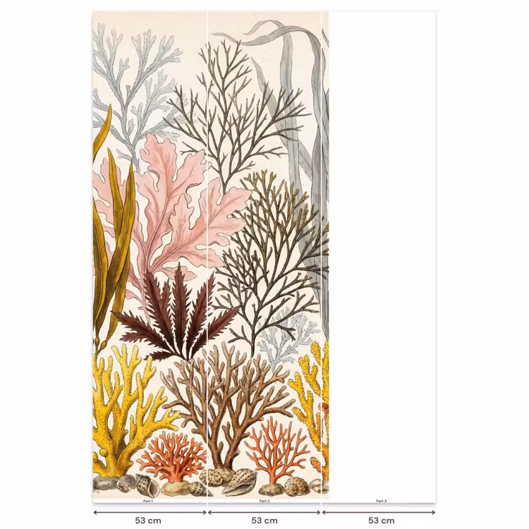 Natuur - Onderwater - Botanisch - Vintage - Kleurrijk Behang Vlies klein -USP_banen