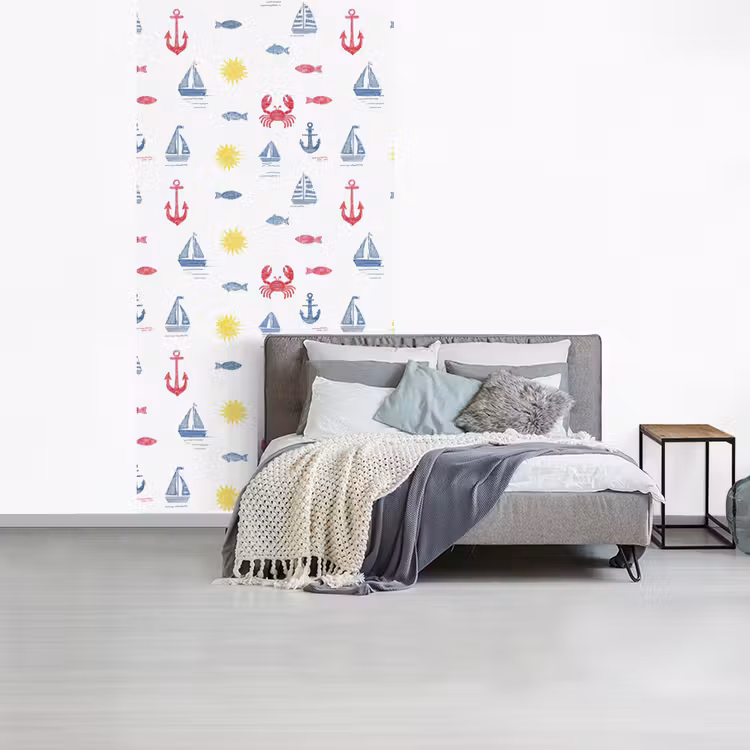 Nautisch - Illustraties - Kleurrijk fotobehang vinyl groot 64 -slaapkamer