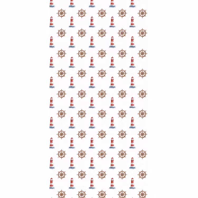 Nautisch - Klassiek - Rood Behang Vlies klein 1076 -3d_website