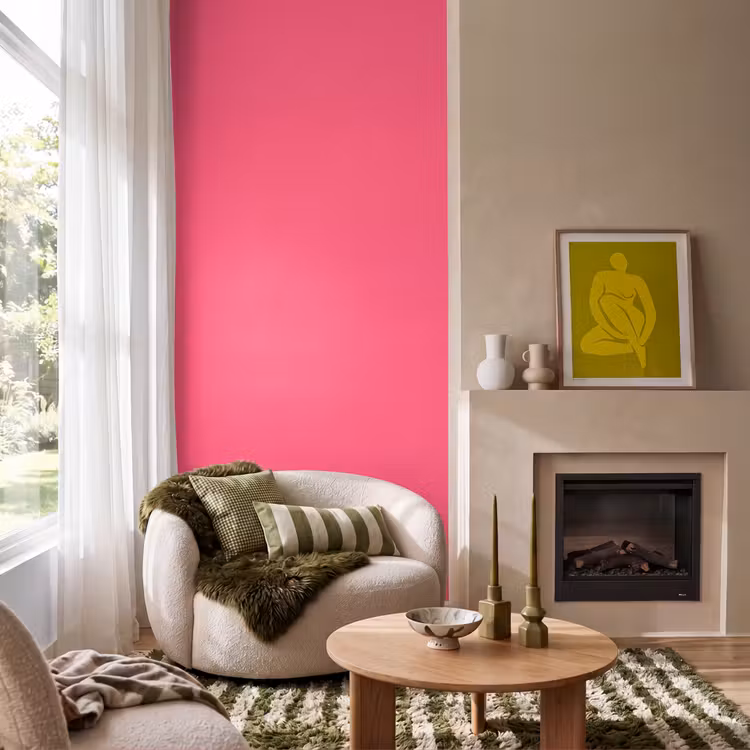 Neon - Flamingo - Roze Behang Vlies klein 1076 -sfeer2
