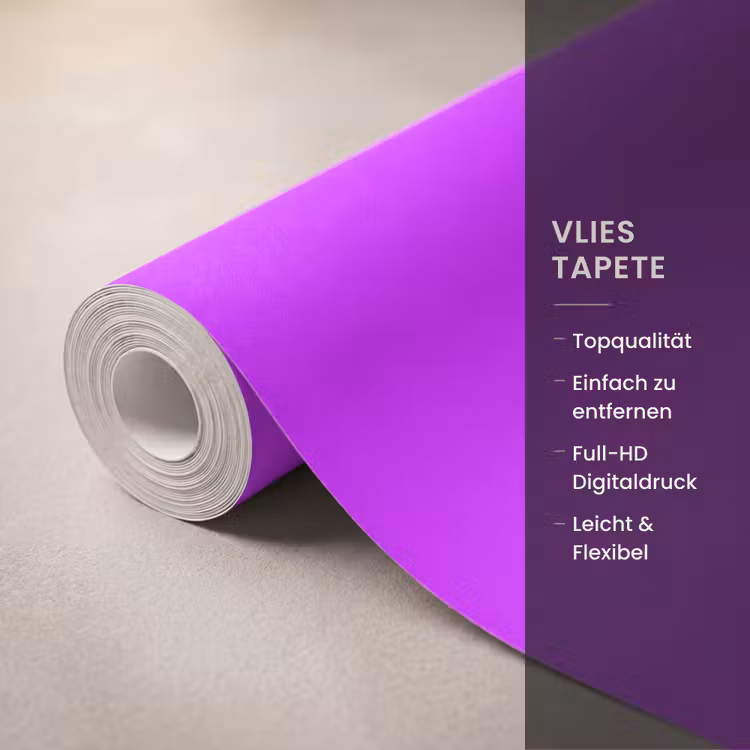 Tapete - Neon – Orchidee – Lila - Neon - Orchid - Paars Behang Vlies klein 1076