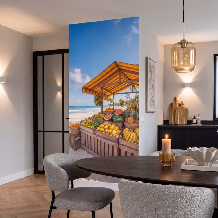 Tapete - Obst – Strand – Tropisch - Fruit - Strand - Tropisch Behang Vlies klein