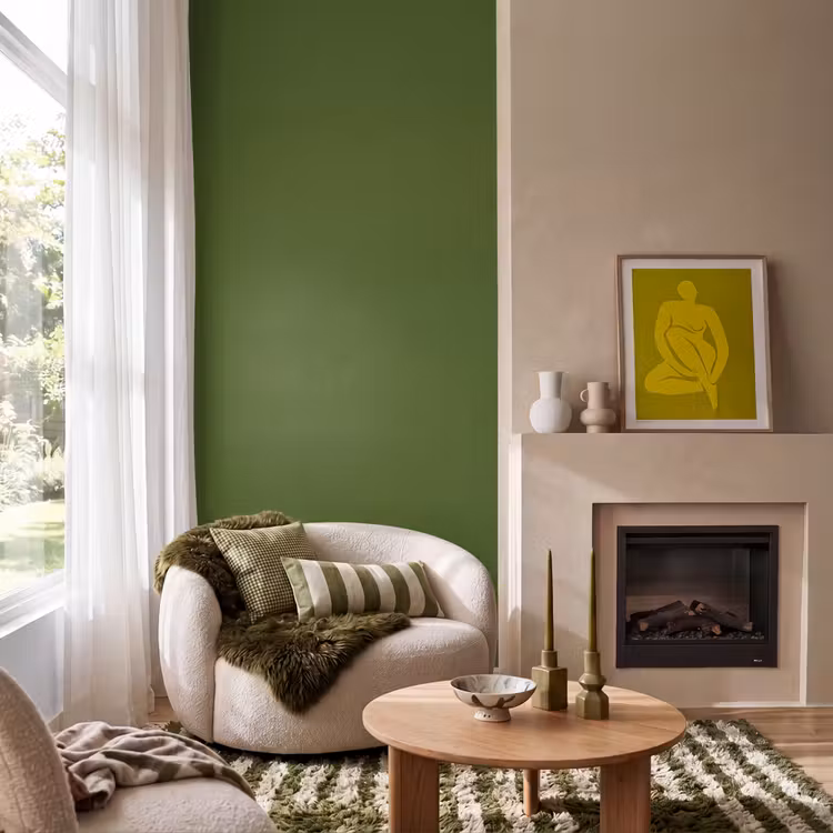 Tapete - Oliv – Graubraun – Grün - Olive - Drab - Groen Behang Vlies klein 1076
