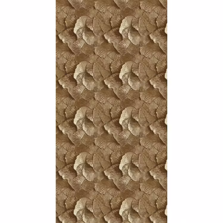 Organisch - Patroon - Bladeren - Goud Behang Vlies klein 1076 -3d_website