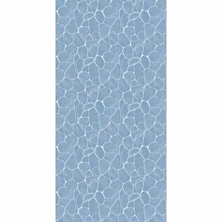 Organisch - Patroon - Blauw Behang Vlies klein 1076 -3d_website