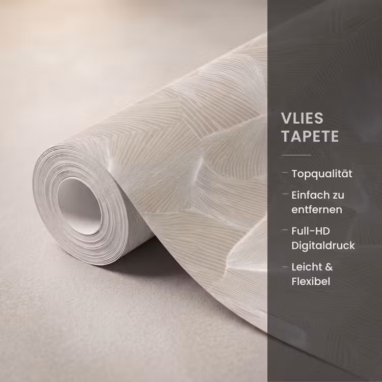 Organisch - Textuur - Beige Behang Vlies klein 1076 -USP_closeupDE