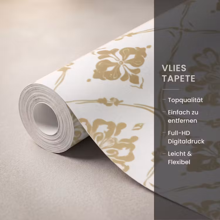 Ornament - Klassiek - Goud Behang Vlies klein 1076 -USP_closeupDE