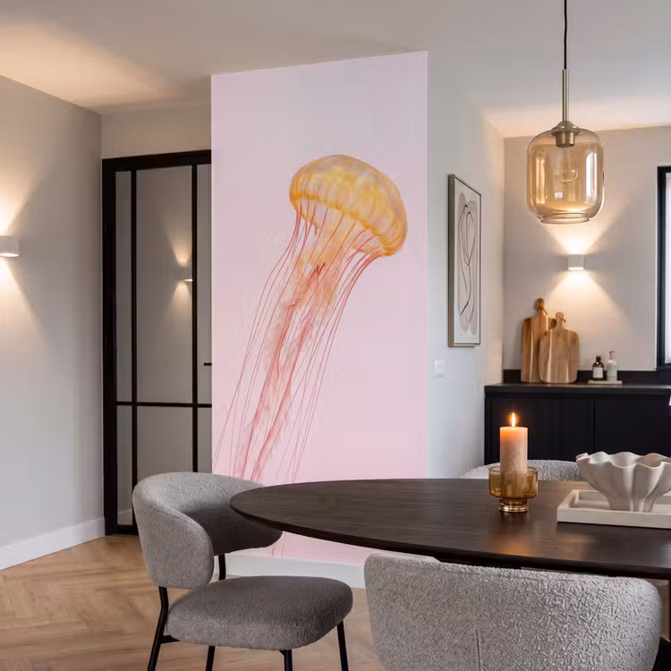 Sierlijk - Kwal - Roze Behang Vlies klein -sfeer3