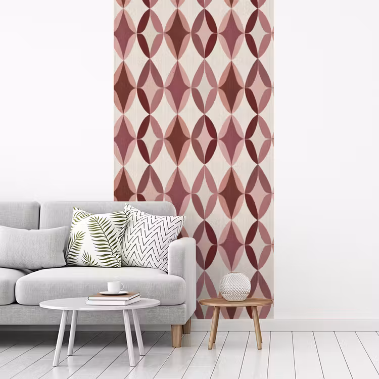 Ovaal - Textuur - Roze fotobehang vinyl groot 64 -woonkamer