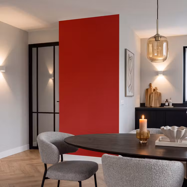 Oxblood - Maroon - Rood Behang Vlies klein 1076 -sfeer3