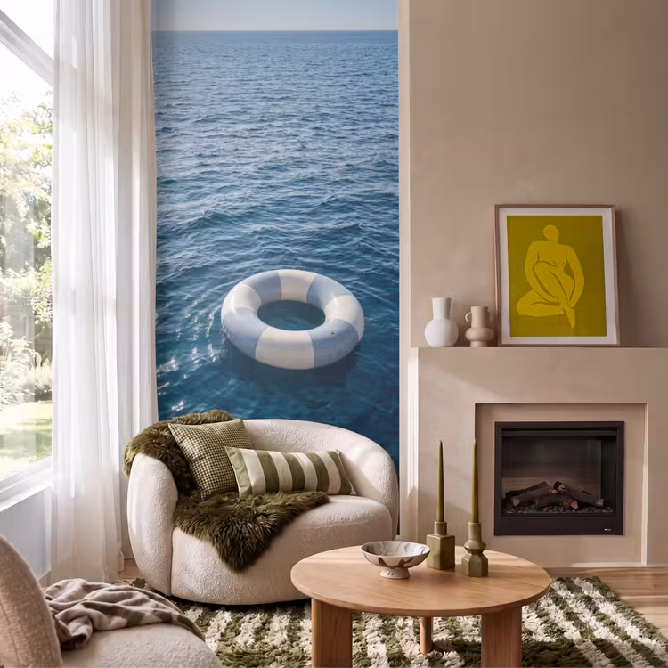 Oceaan - Zwemband - Horizon Behang Vlies klein -sfeer2