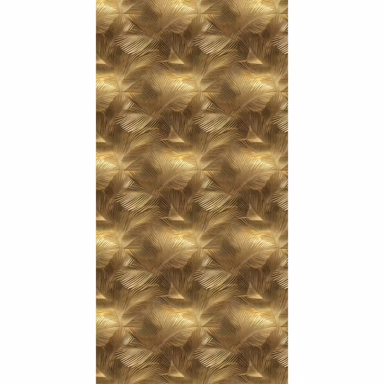 Palm - Waaier - Goud Behang Vlies klein 1076 -3d_website