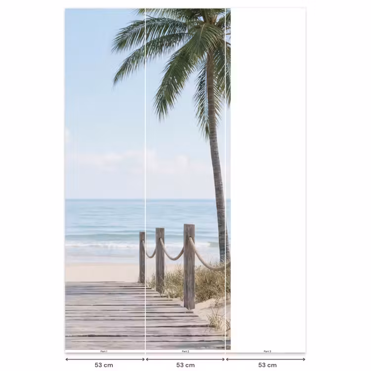 Palmbomen - Pad - Horizon Behang Vlies klein -USP_banen