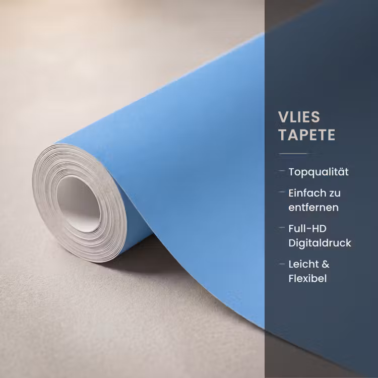 Papagaai - Vliegen - Blauw - Geel Behang Vlies klein -USP_closeupDE