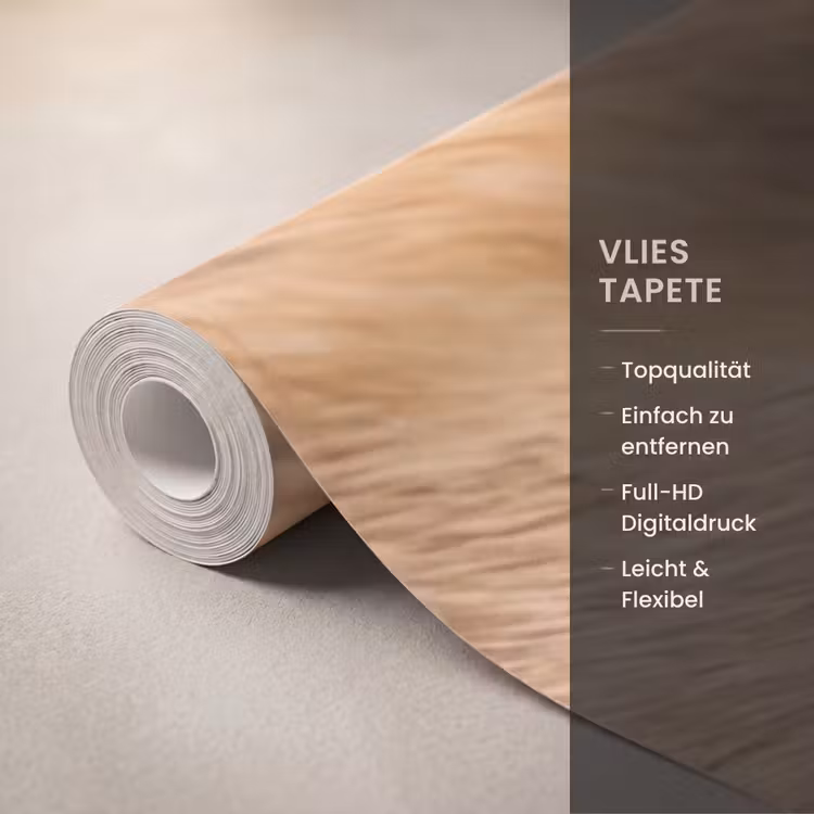 Pferd - Auge - Braun Behang Vlies klein -USP_closeupDE
