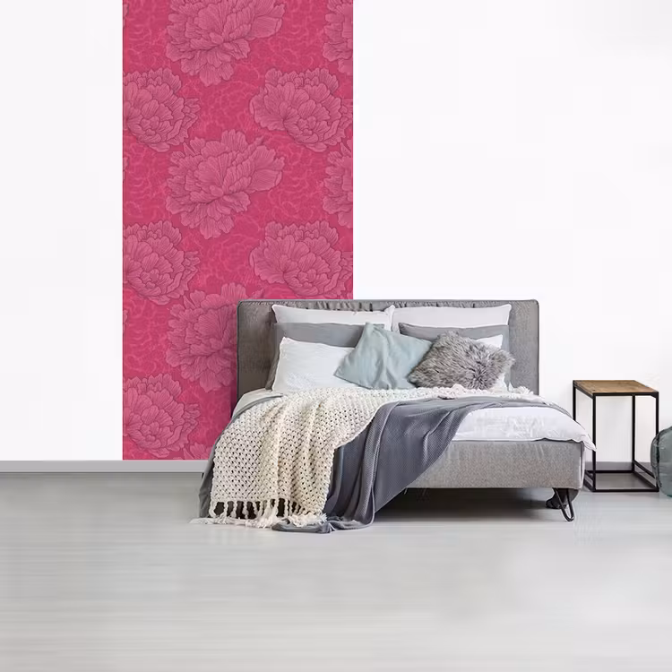 Pioenrozen - Energiek - Roze fotobehang vinyl groot 64 -slaapkamer