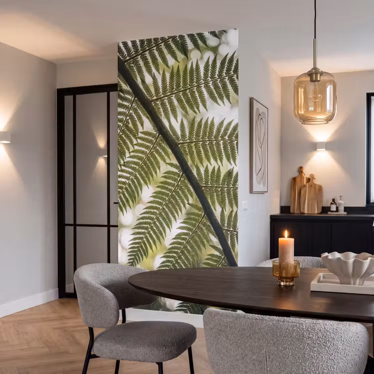 Plant - Blad - Natuur - Groen - Detail Behang Vlies klein -sfeer3
