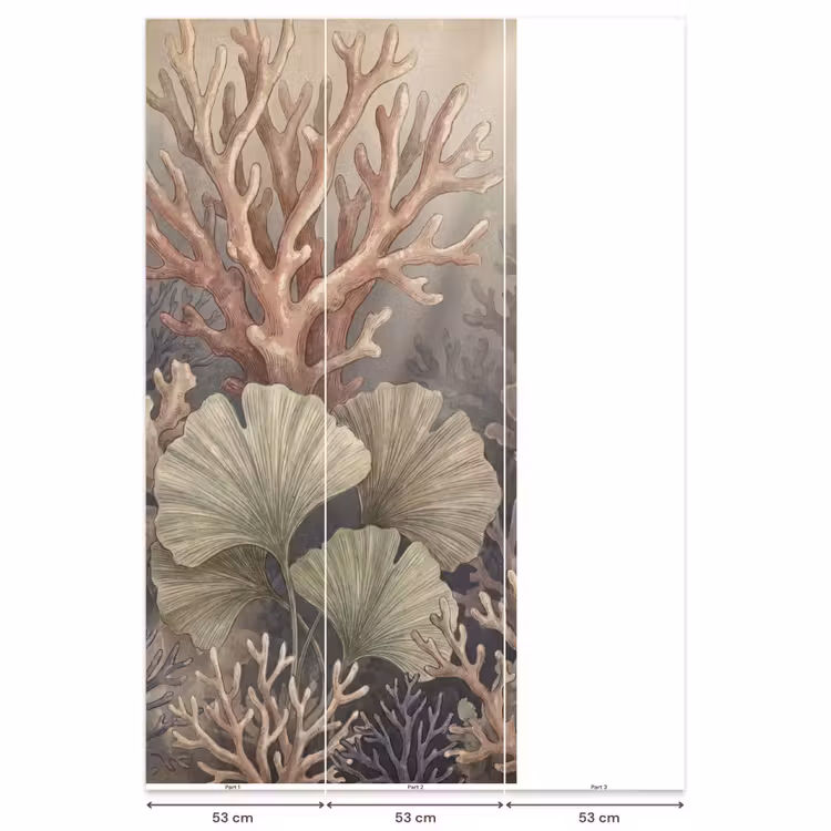 Plant - Bladeren - Zee - Illustratie - Groen Behang Vlies klein -USP_banen