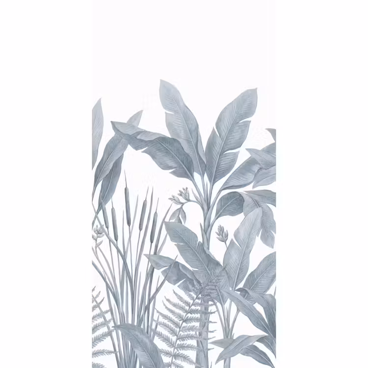 Planten - Bladeren - Natuur - Grijs Behang Vlies klein -3d_website