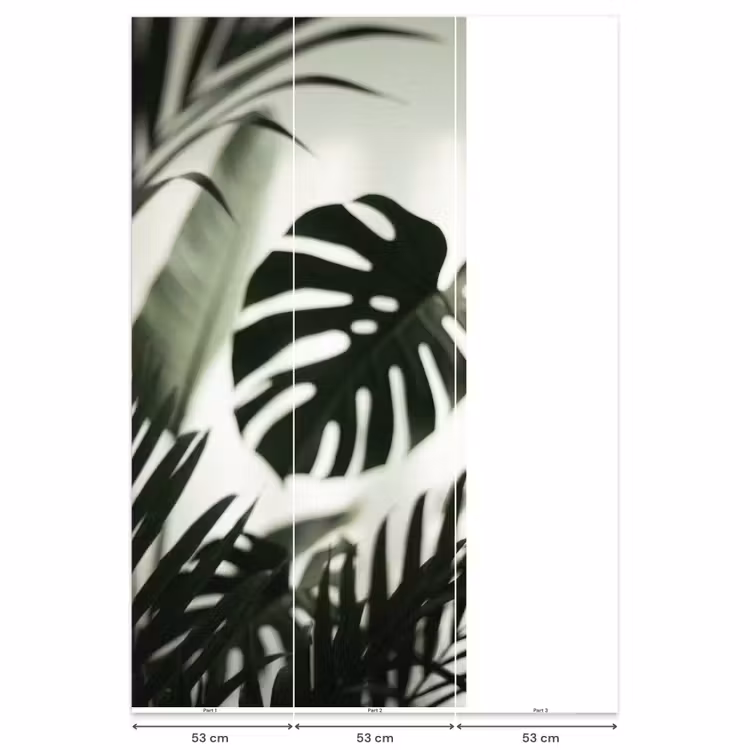 Planten - Bladeren - Natuur - Minimalistisch - Groen Behang Vlies klein -USP_banen