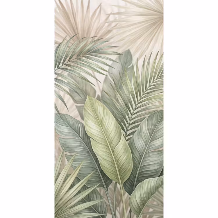 Planten - Tropisch - Bladeren - Groen - Natuur Behang Vlies klein -3d_website