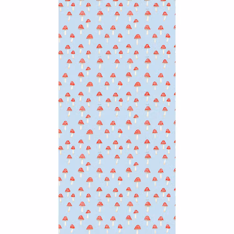Paddenstoel -Sprookje - Blauw Behang Vlies klein 1076 -3d_website