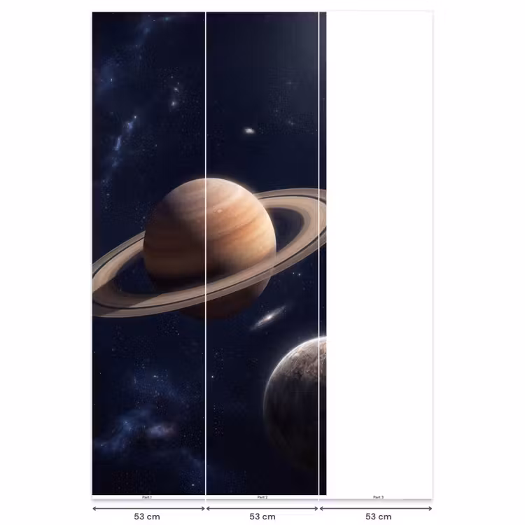 Planeten - Saturnus - Ruimte Behang Vlies klein -USP_banen