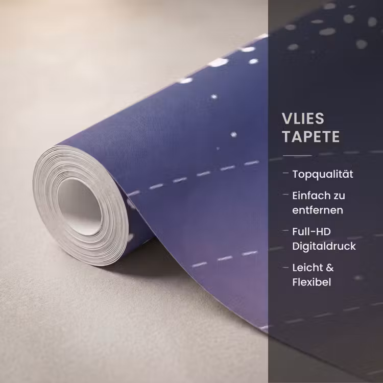 Planetenstelsel - Ruimte - Illustratie Behang Vlies klein -USP_closeupDE