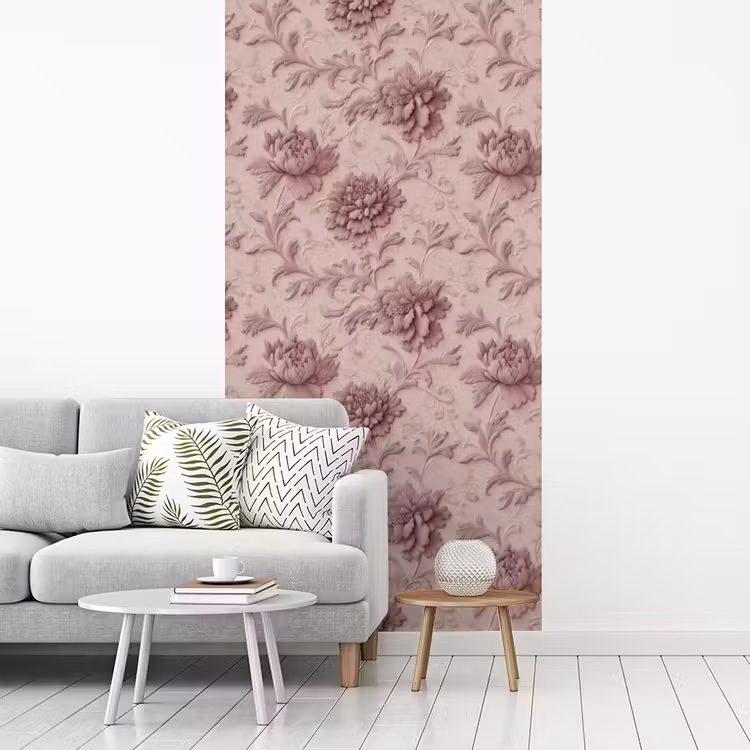 Reliëf - Pioenrozen - Roze fotobehang vinyl groot 64 -woonkamer