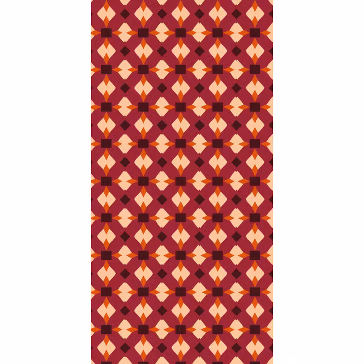 Retro - Patroon - Kleurrijk Behang Vlies klein 1076 -3d_website