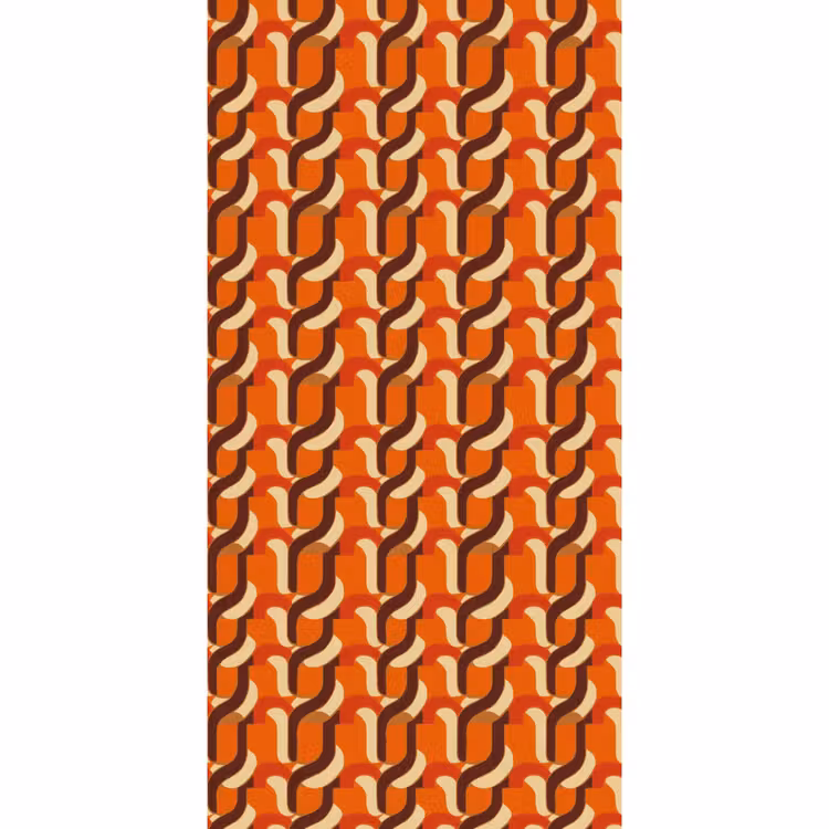 Retro - Modern - Kleurrijk Behang Vlies klein 1076 -3d_website