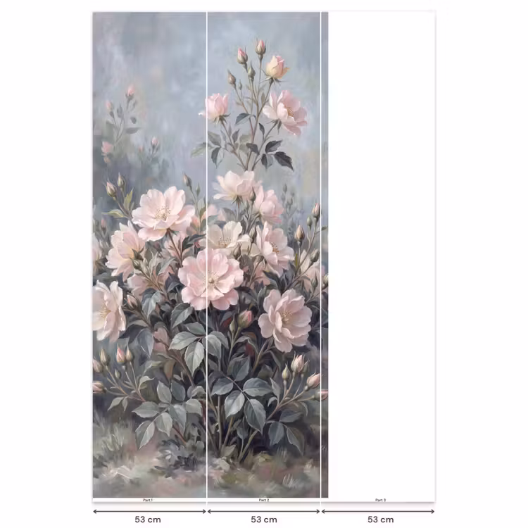 Rozen - Illustratie - Roze Behang Vlies klein -USP_banen