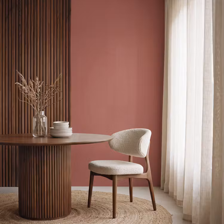 Rustic - Terracotta - Oranje Behang Vlies klein 1076 -sfeer1
