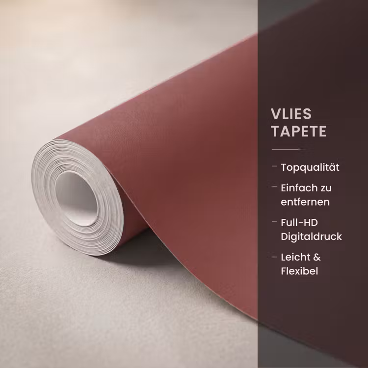 Rustic - Terracotta - Rood Behang Vlies klein 1076 -USP_closeupDE