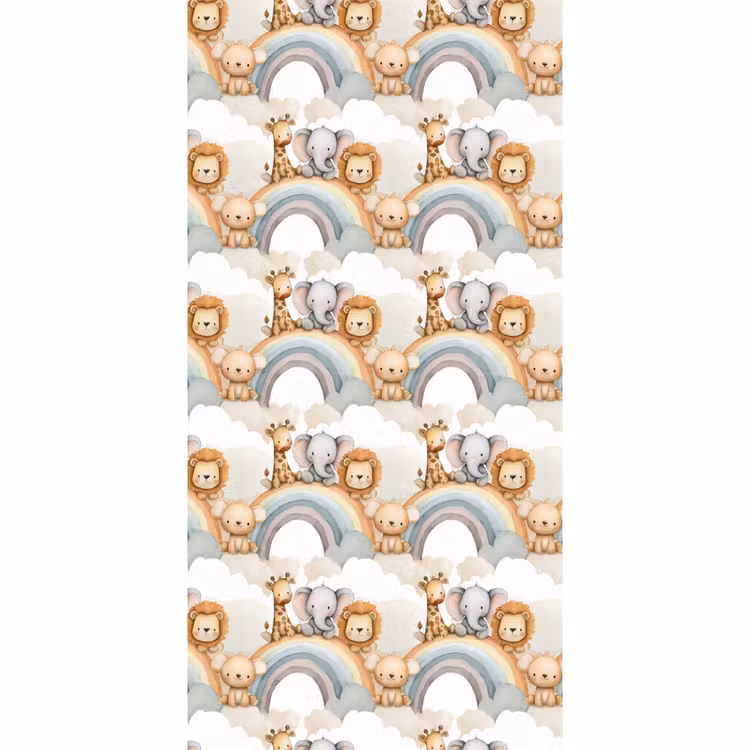 Safari - Regenboog - Kleurrijk Behang Vlies klein 1076 -3d_website