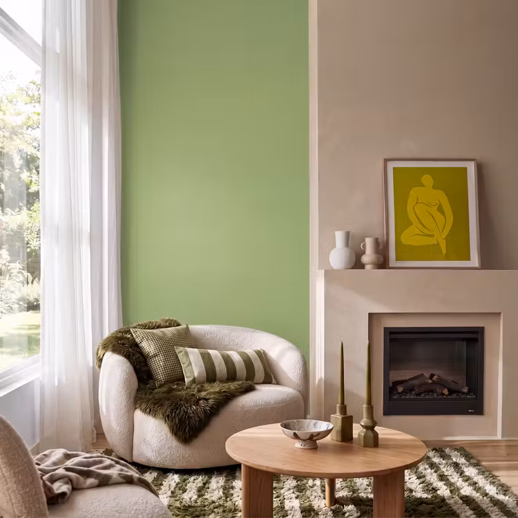 Tapete - Salbei – Grün – Grün - Sage - Green - Groen Behang Vlies klein 1076
